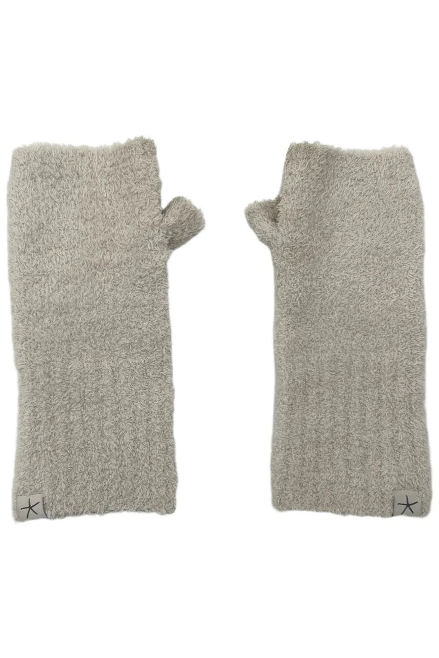 Barefoot Dreams Women`s CozyChic Fingerless Gloves Almond